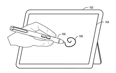 Microsoft получила патент на электронное перо с сенсорным зажимом