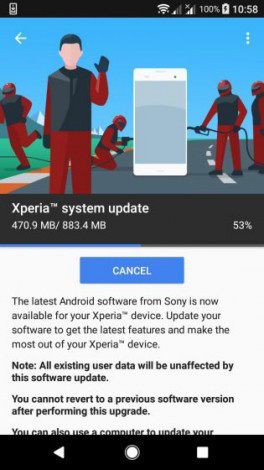 Sony начала распространение Android 8.0 для Xperia XA1, XA1 Plus и XA1 Ultra