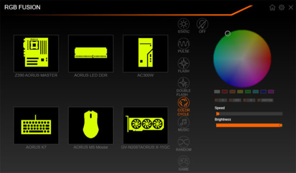 GIGABYTE анонсирует функцию RGB Fusion 2.0 с удобной синхронизацией подсветки
