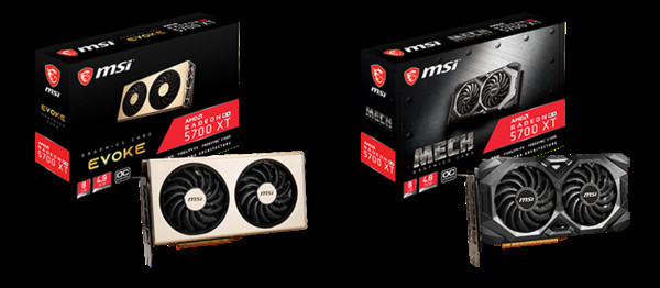 MSI представляет новые видеокарты серий Radeon RX 5700 EVOKE и MECH