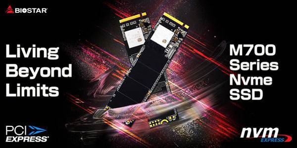 BIOSTAR выпустила новые SSD-накопители M700 M.2 PCIe NVMe