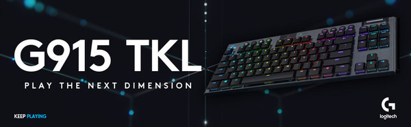 Logitech G анонсировала выпуск клавиатуры G915 TKL