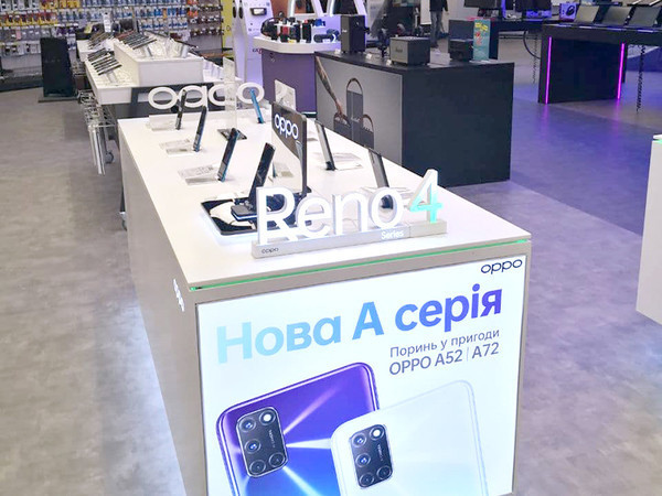 OPPO AED Украина открывают новый shop-in-shop в Киеве