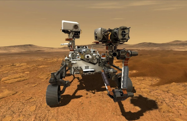 Марсоход Perseverance успешно сел на поверхность Красной планеты и прислал фото
